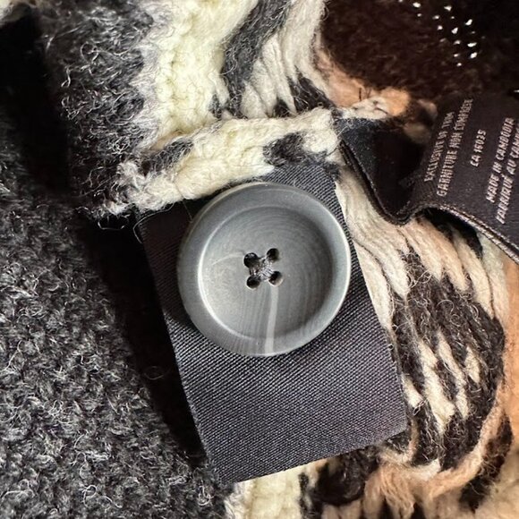 Sansara Nordic Shawl Collar Cardigan Sweater | Size Small | Wool Blend - Picture 8 of 9